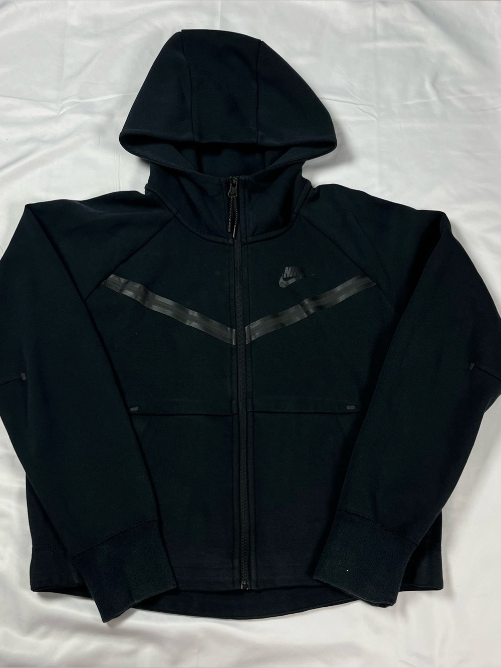 Nike Tech Fleece Windrunner Hoodie Women-Size XS Black Full Zip